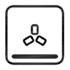 Mode 8: Fan + lower heating element